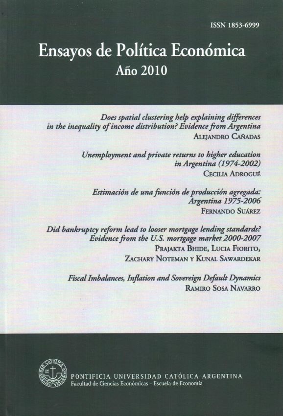 					Ver Vol. 1 Núm. 4 (4): Ensayos de Política Económica 2010
				