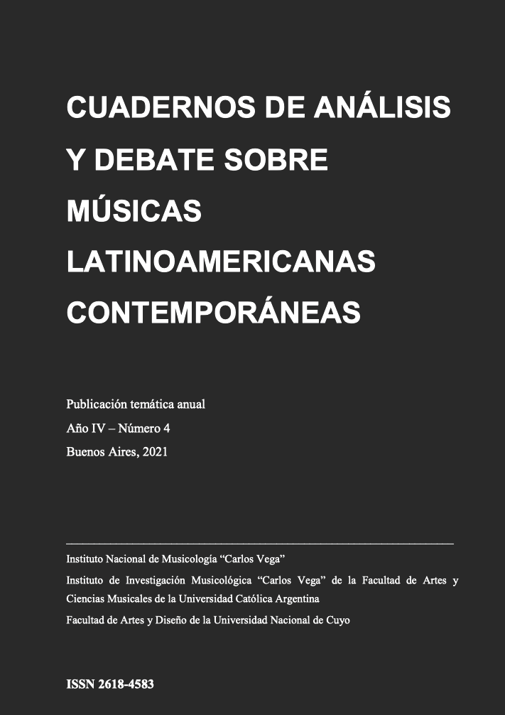 Cuadernos de Análisis y Debate sobre Músicas Latinoamericanas Contemporáneas 4 (2021), 107-119. ISSN 2618-4583